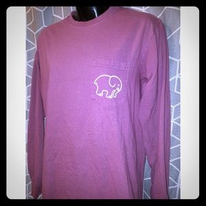 Ivory Ella Classic Fit Berry Paisley Tee
